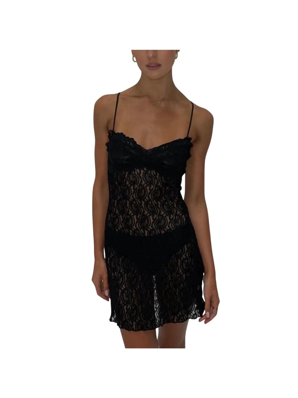 Realisation Par Lace Black Cindy Dress Size XS